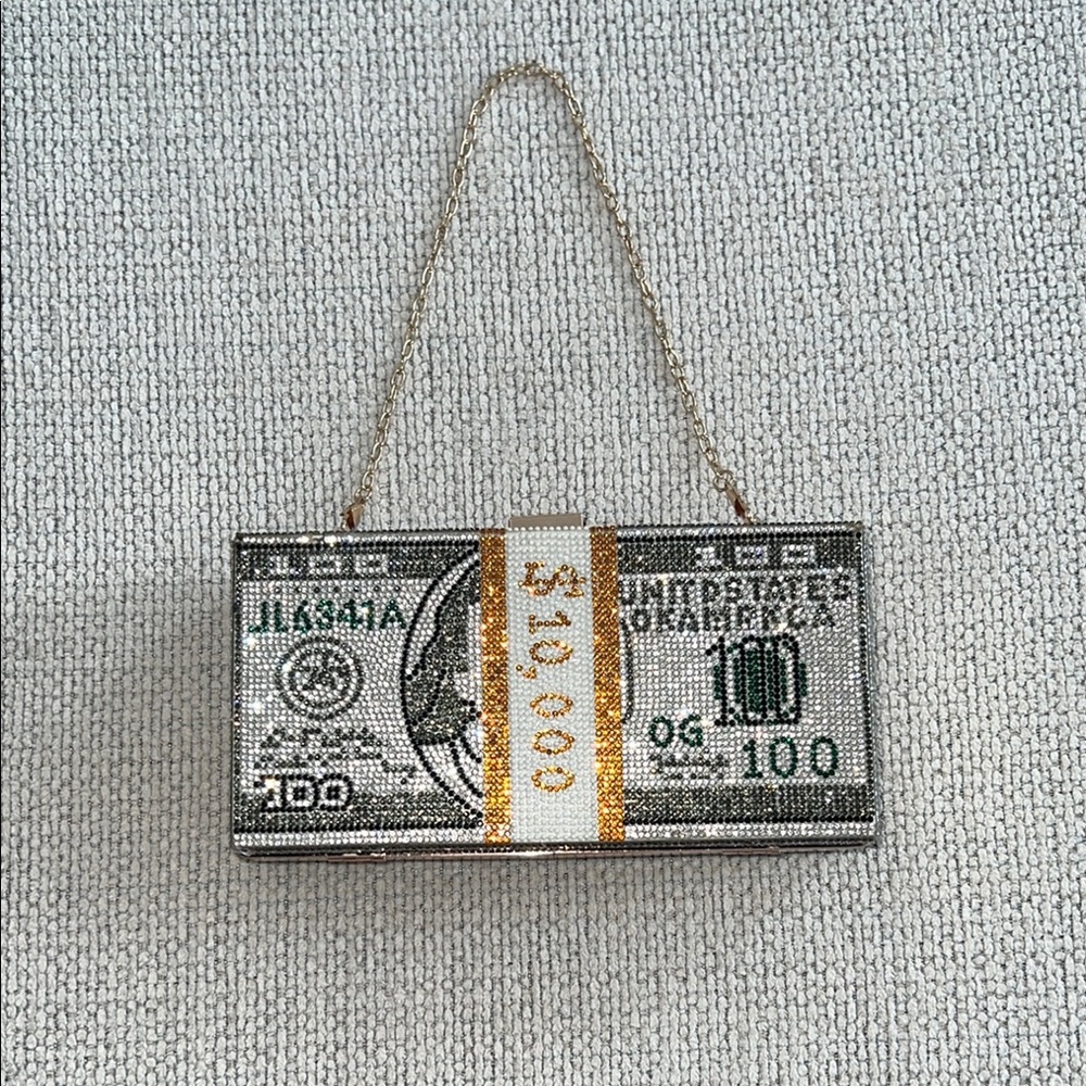$10,000 Money Stack Clutch Bag